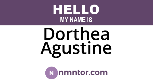 Dorthea Agustine