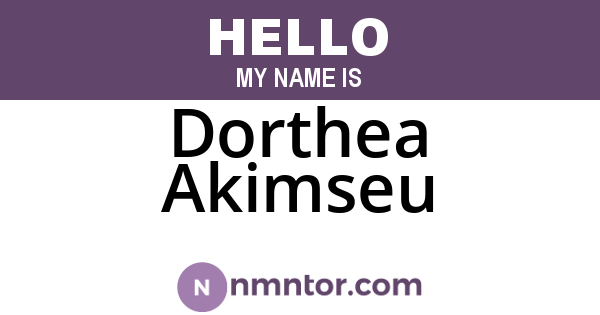 Dorthea Akimseu