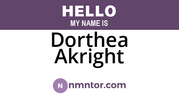 Dorthea Akright