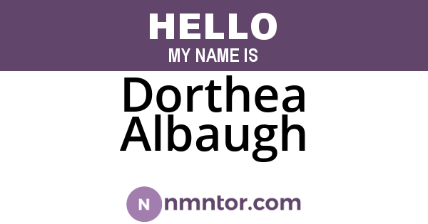 Dorthea Albaugh