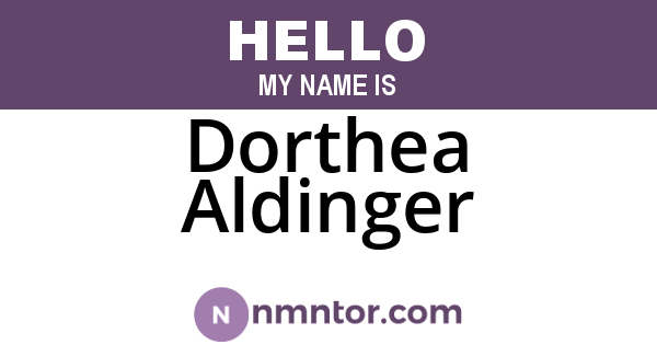 Dorthea Aldinger