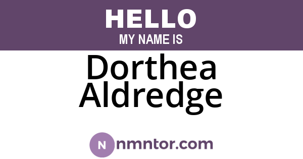 Dorthea Aldredge