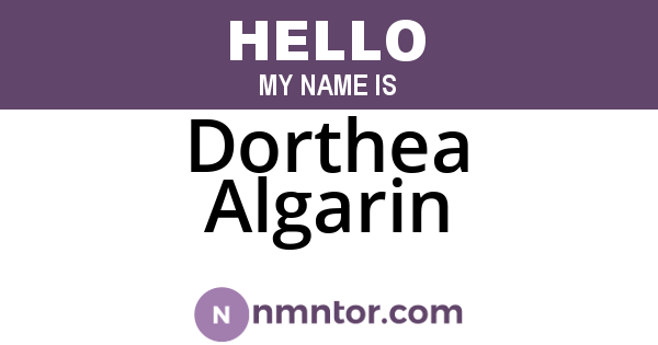 Dorthea Algarin