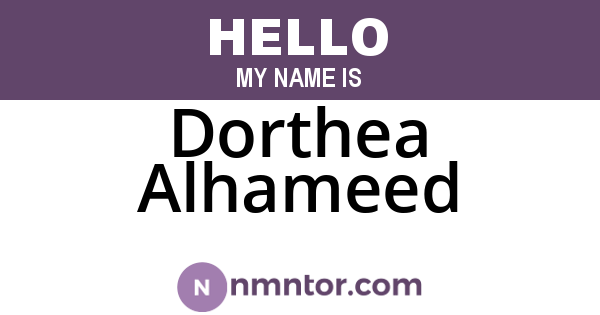Dorthea Alhameed