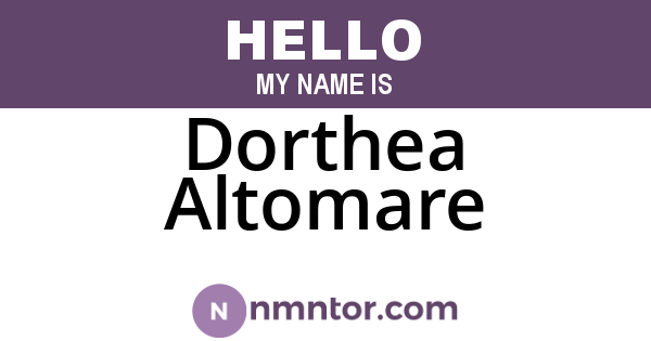 Dorthea Altomare