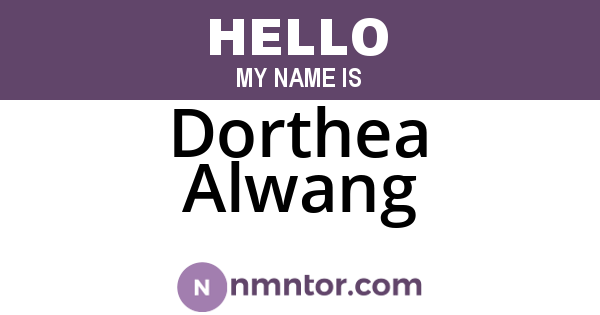 Dorthea Alwang