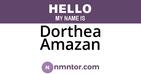 Dorthea Amazan