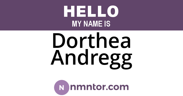 Dorthea Andregg