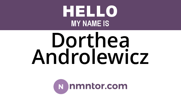 Dorthea Androlewicz