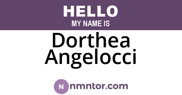 Dorthea Angelocci