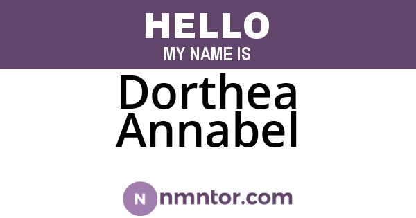 Dorthea Annabel