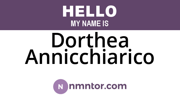 Dorthea Annicchiarico