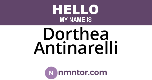 Dorthea Antinarelli