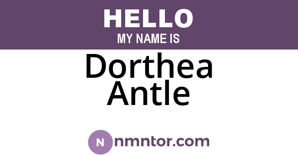 Dorthea Antle