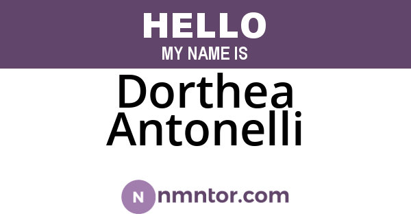 Dorthea Antonelli