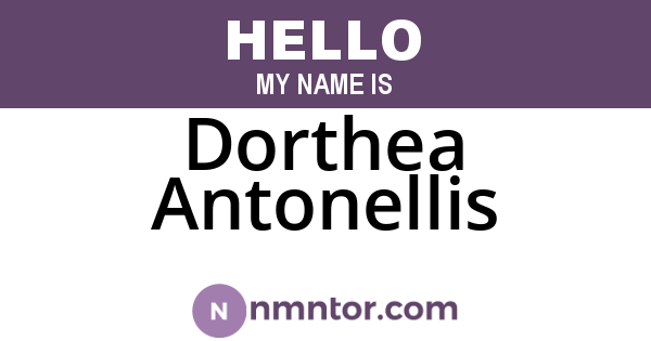 Dorthea Antonellis