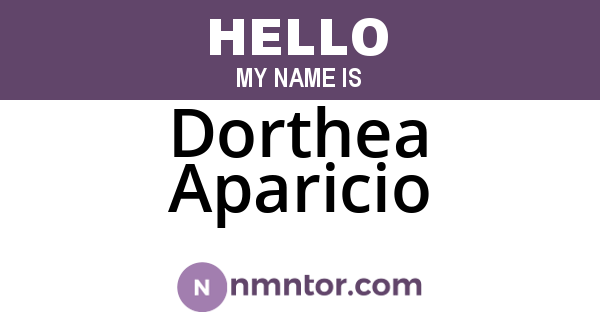 Dorthea Aparicio