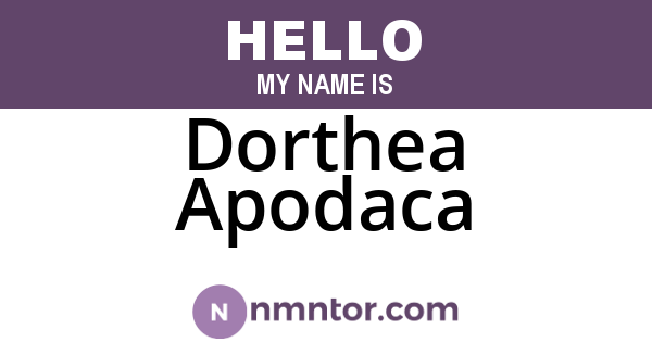 Dorthea Apodaca