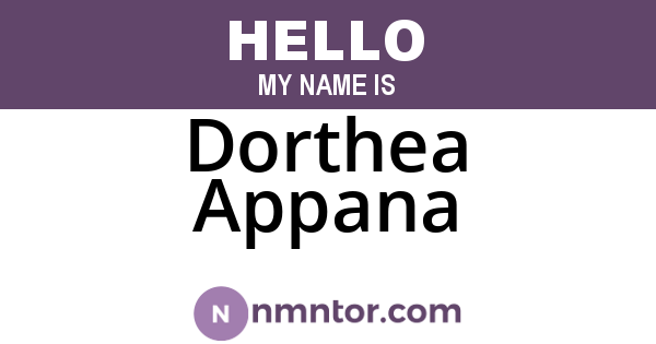 Dorthea Appana
