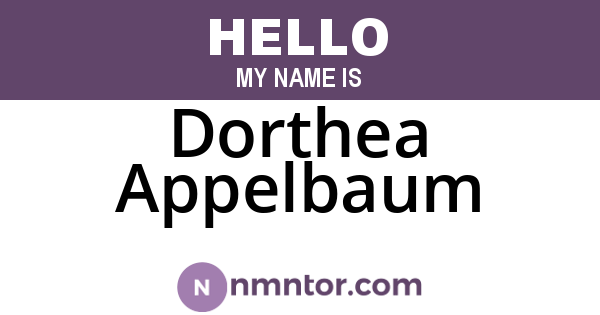 Dorthea Appelbaum