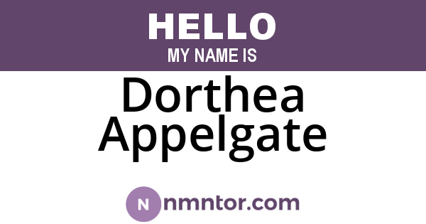 Dorthea Appelgate