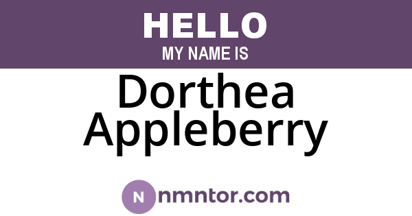 Dorthea Appleberry