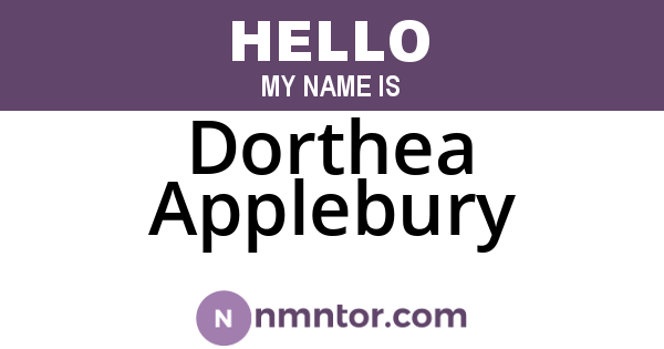 Dorthea Applebury