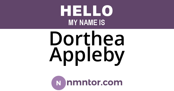 Dorthea Appleby