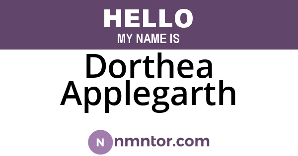 Dorthea Applegarth