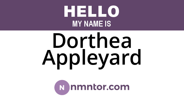 Dorthea Appleyard