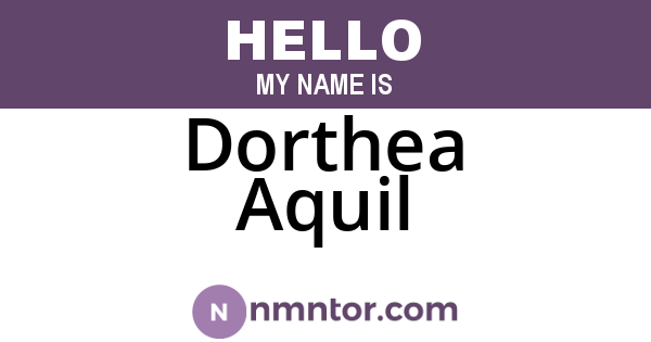 Dorthea Aquil