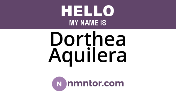 Dorthea Aquilera