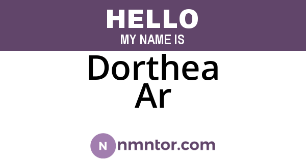 Dorthea Ar