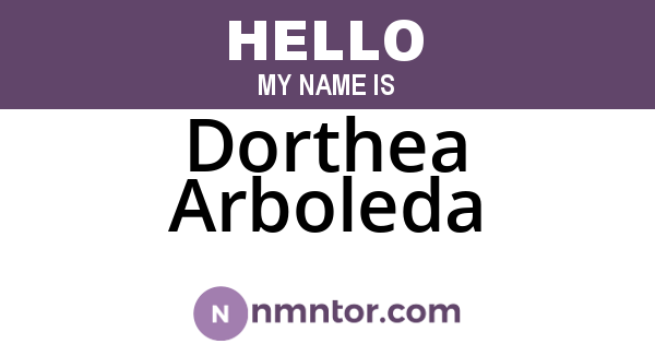Dorthea Arboleda