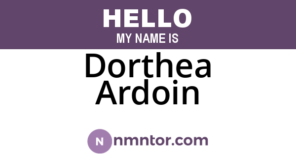 Dorthea Ardoin