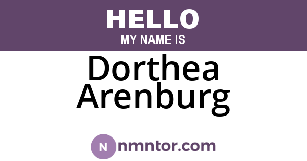 Dorthea Arenburg
