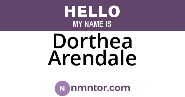 Dorthea Arendale