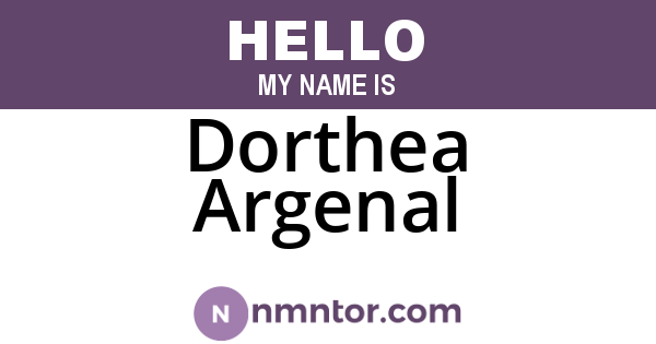 Dorthea Argenal