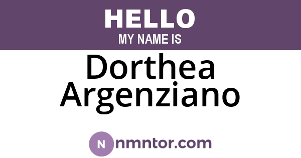 Dorthea Argenziano