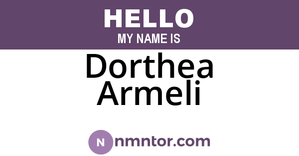 Dorthea Armeli
