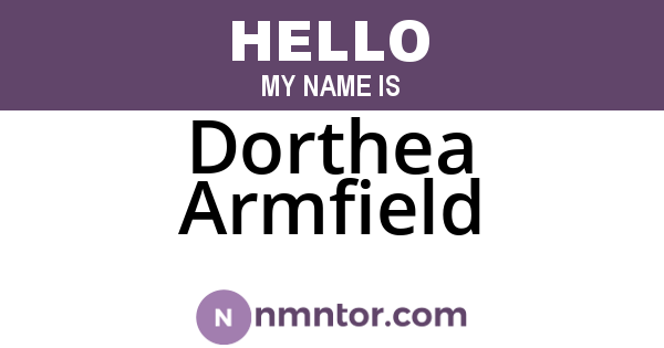 Dorthea Armfield