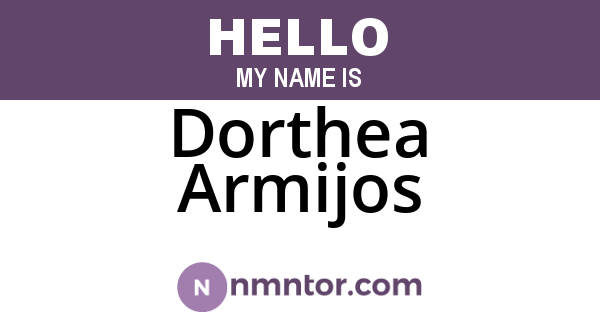 Dorthea Armijos