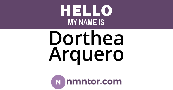 Dorthea Arquero
