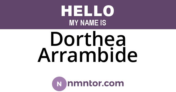 Dorthea Arrambide