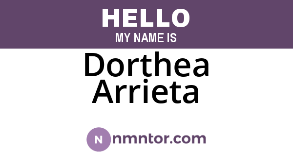 Dorthea Arrieta