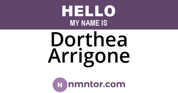 Dorthea Arrigone