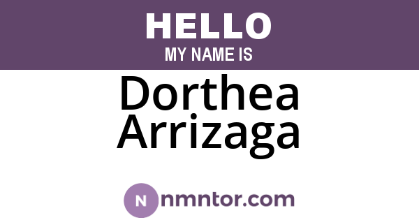Dorthea Arrizaga