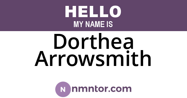 Dorthea Arrowsmith