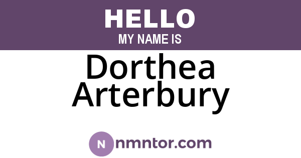 Dorthea Arterbury