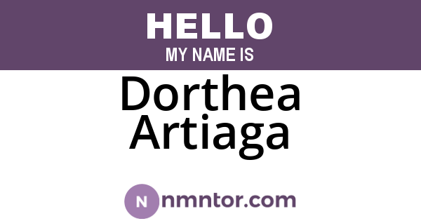 Dorthea Artiaga